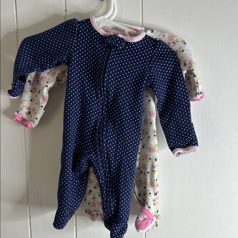 Polka Dot and Floral Kids One Piece Set